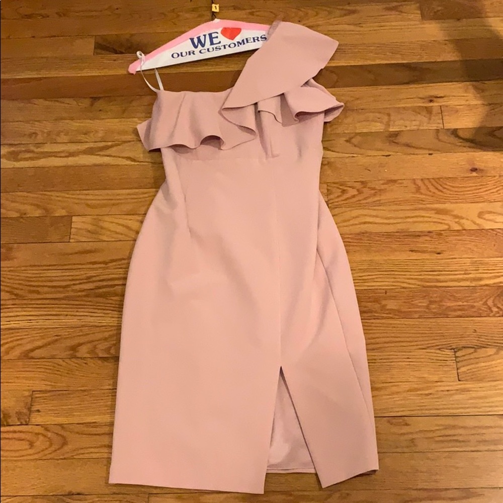 Bardot pink cocktail dress